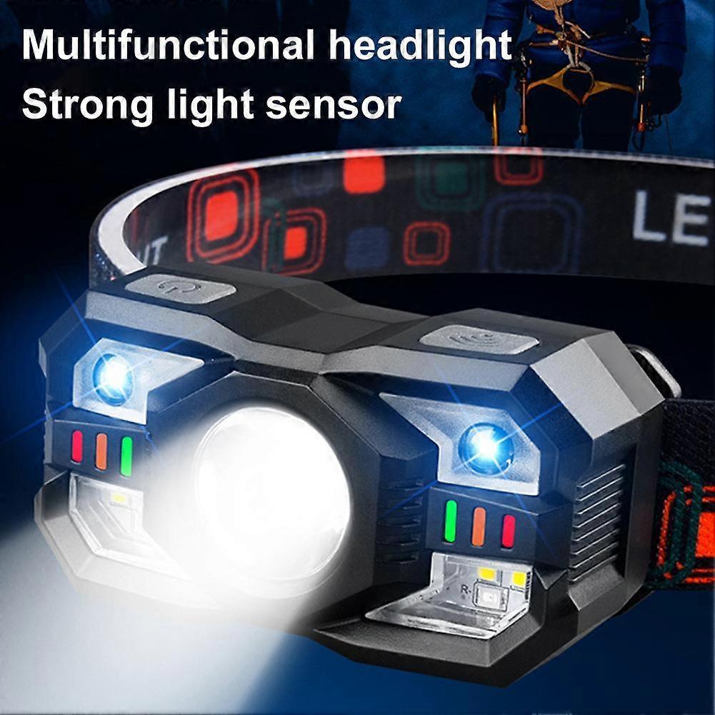 Led Portable Headlight Rechageable Head Lighting Camping Lantern Outdoor Fishing