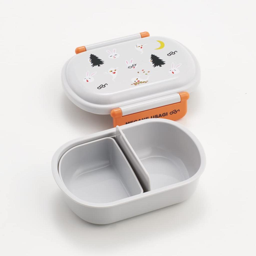 Skater Bento 360ml with a Fluffy Made in Single Dishwasher and Microwave Glasses Rabbit for Boys and Girls Children's Box, Capacity, Lid, Japan, Tier,