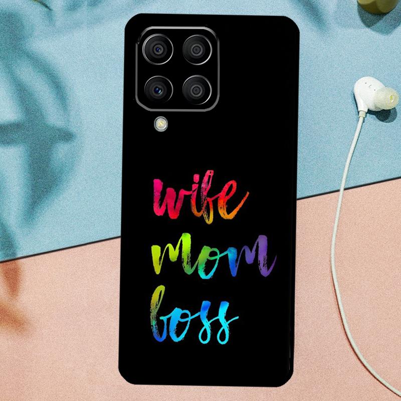Цитаты для жены, мамы, начальницы для чехла Samsung Galaxy M33 M35 M55 M15 M12 M13 M14 M34 M54 M53 M21 M31 M11 M32 M52 M06 M16