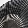 Kimono Fabric Fan and Fan Case Dyed Swallow 22cm [Stylish Iroha] Men's Fan, Set, Frame, Design, (Black)