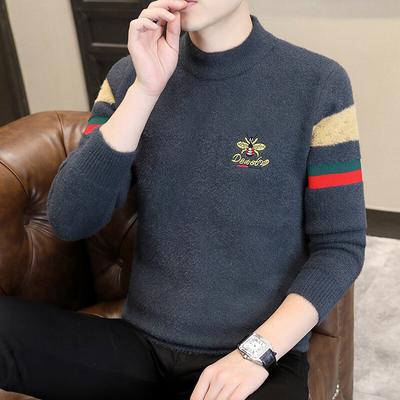 Горячая распродажа, популярный, новый повседневный свитер с круглым вырезом на осень и зиму, вязаный свитер, свитер большого размера свободного кроя.