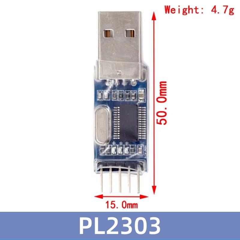PL2303 USB в RS232 TTL Конвертер Адаптер Модуль DC 3.3V 5V PL2303HX STC Микроконтроллер Плата для Прошивки 1/2 шт.