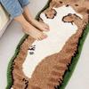 Kawayi Cat Carpet Washable Non-Slip Mat New Nordic Cartoon Carpet  Living Room