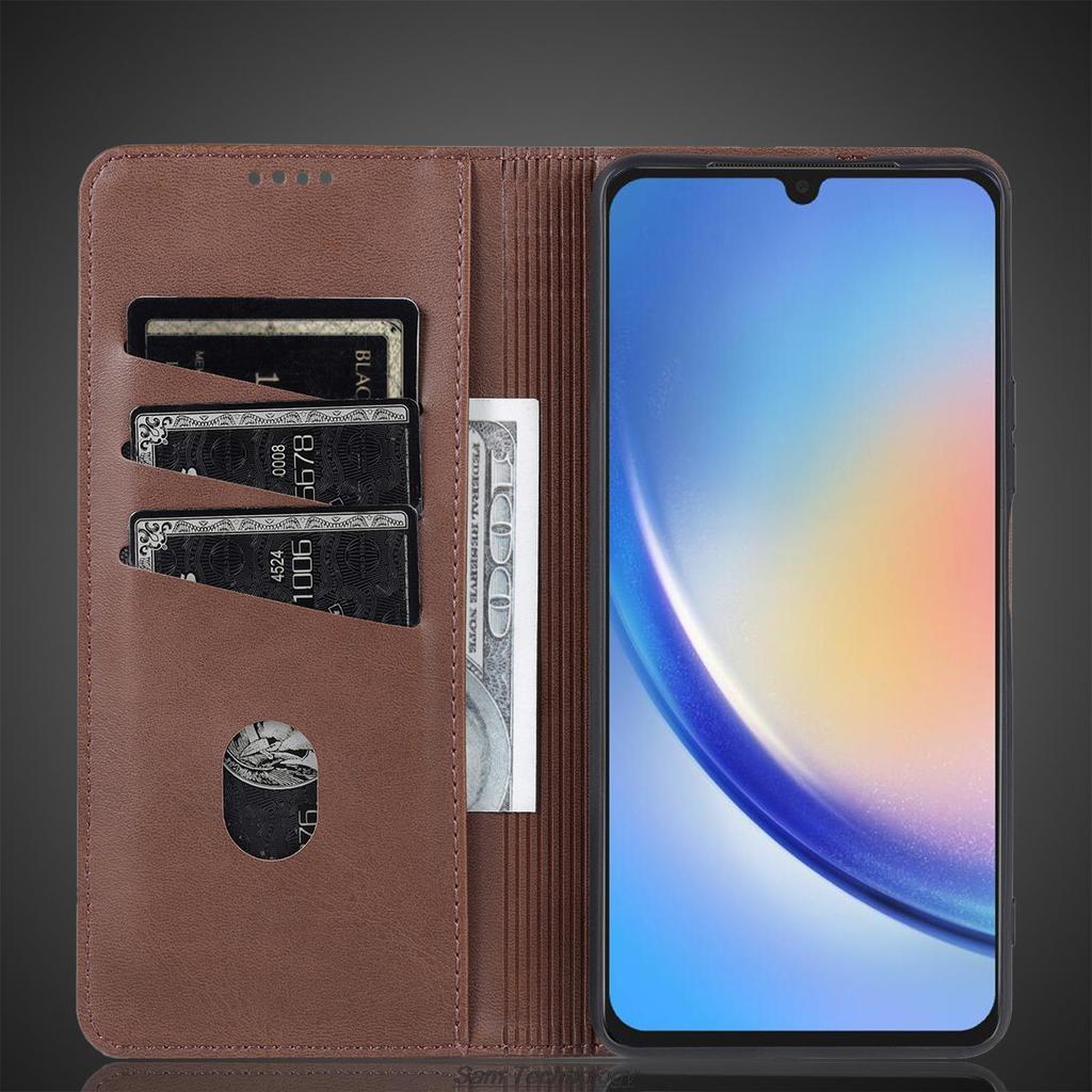 Роскошный магнитный адсорбционный кожаный чехол для Samsung Galaxy A34 5G флип-чехол защитный чехол для Galaxy A34 5G Fundas Coque