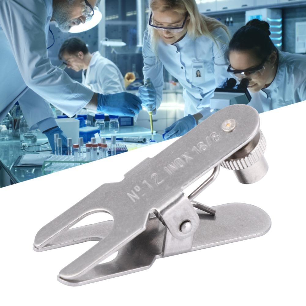 12#, 18#, 28#, 35#, 40# Silver Tone Spherical Joint Clamp Lab Equipment Assembly