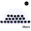 20pcs Empty Eyelash Brushes Tubes Reusable Eyelash Mascara Wand Container Sparkling  Lash Spoolies Combs Dust-proof Flask Case