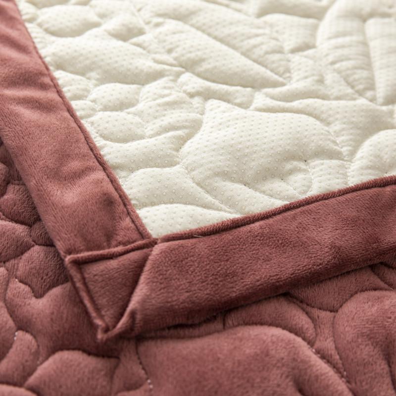 New Autumn and Winter Plush Super Soft Quilted Sofa Cushion Simple Solid Color Non-slip Sofa Cushion Cover