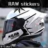 Наклейка на мотошлем RAW Водонепроницаемые Аксессуары Декоративные Для Suzuki Ducati BMW Benelli Honda KTM Yamaha Наклейки