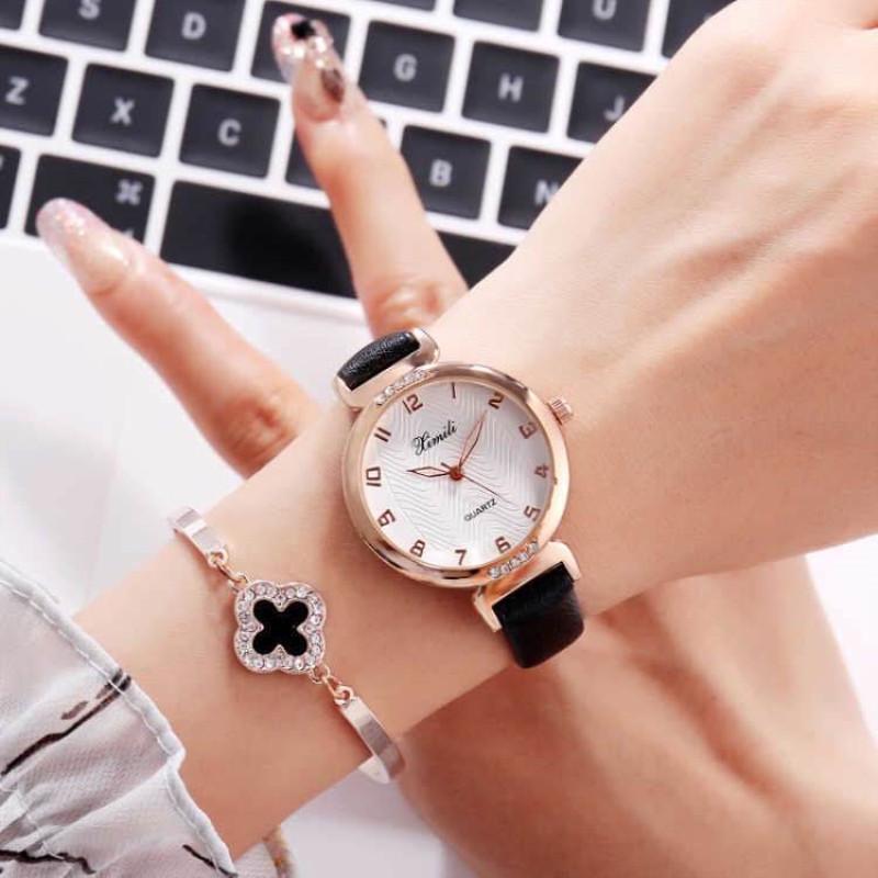 Fashion Personality Simple Diamond Belt Watch Style Student Accessories Quartz Watch Multicolor