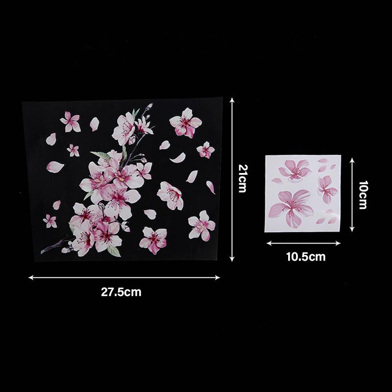 1Pcs Cherry Blossom Floral Car Stickers Love Pink Auto Vinyl Deca Bumperl Window Ipad