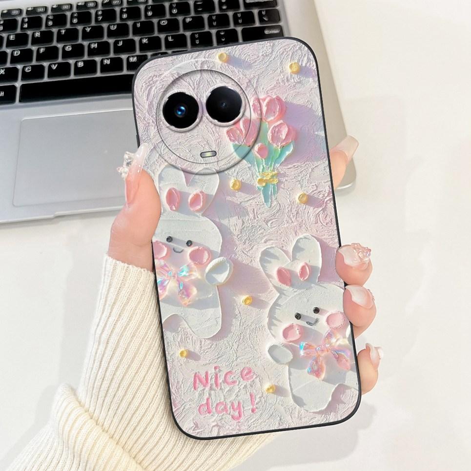 Case For Realme 11 4G 5G 11 Pro Plus 11x Phone Case RMX3780 RMX3751 RMX3636 Soft Silicone Cartoon Back Cover Camara Protection