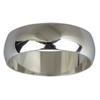 'Half Ring' Wedding Band Silver - 6 Mm