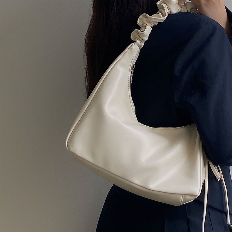 Дизайн Sense Французская одноплечевая плиссированная сумка Cloud Underarm, модная простая и высококачественная женская сумка