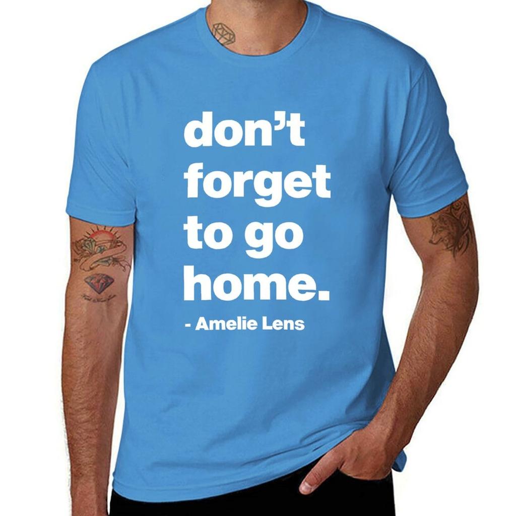 Techno Party Dont forget to go Home Amelie Lens TShirt for a boy sublime Unisexs graphic tshirts
