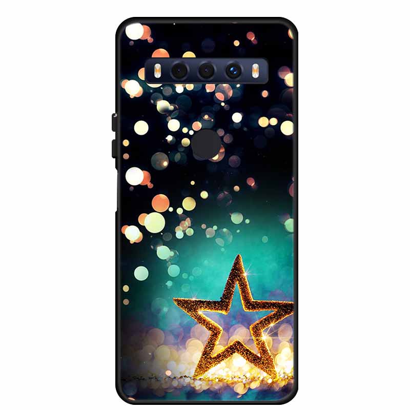 Для чехла TCL 10 SE 10SE Coque Черный ТПУ Силикон Мягкая задняя крышка Чехлы Для телефона TCL 10 SE 6.52" Funda Сумка Защитный чехол