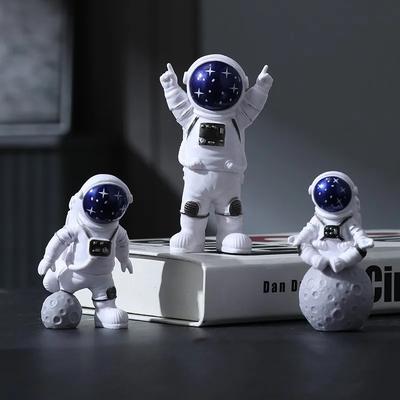3 шт. Фигурка Астронавта Статуэтка Фигурка Космонавта Скульптура Образовательные Игрушки Настольное Украшение для Дома Детские Подарки