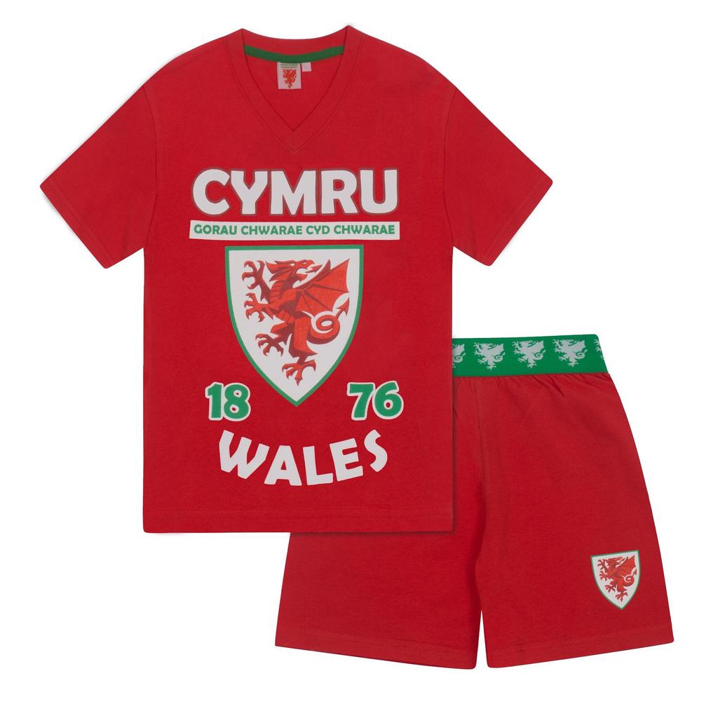 Wales Cymru Boys Short Pyjama Set