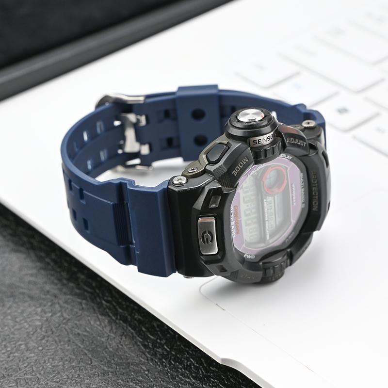 Камуфляжный спортивный ремешок из смолы и резины для серии Casio G-Shock G-9200 - Водонепроницаемый и прочный с инструментами для установки
