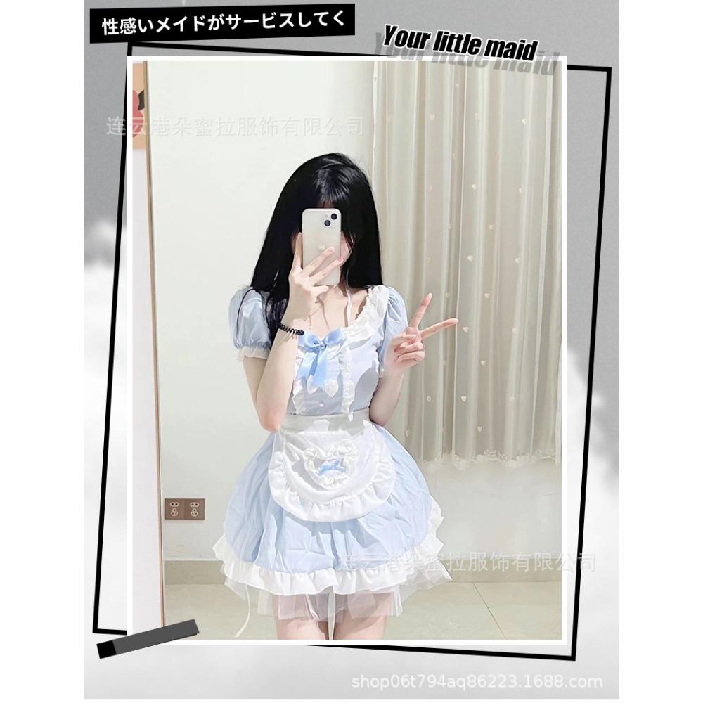 New Sexy Underwear Two-dimensional Japanese Cute Girl Neck Clothing Lolita Maid Pleated Maid Clothing