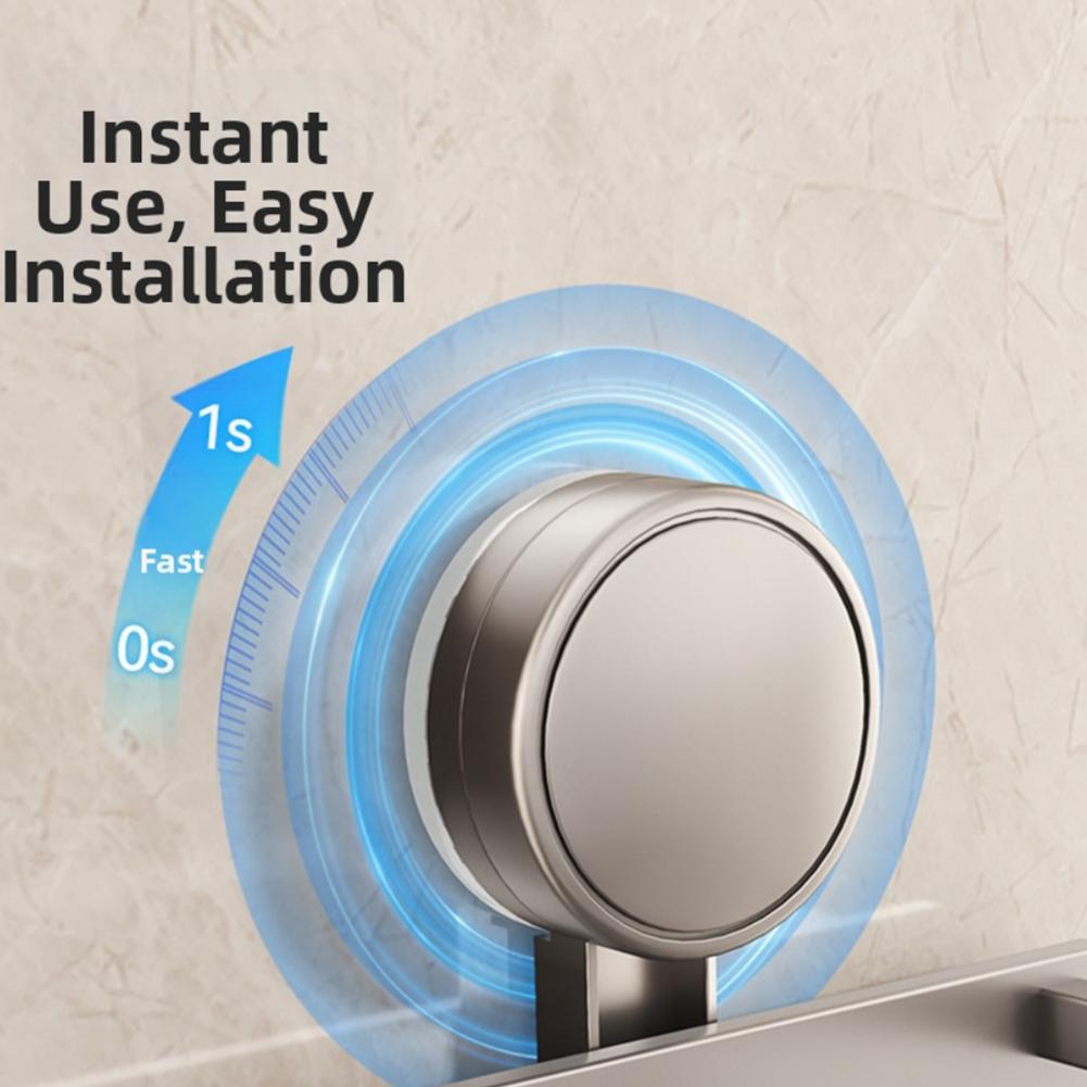 Полочка для душа с алюминиевыми присосками Усиленное крепление до 13,5 кг Органайзер для ванной комнаты с держателем для полотенец и крючками