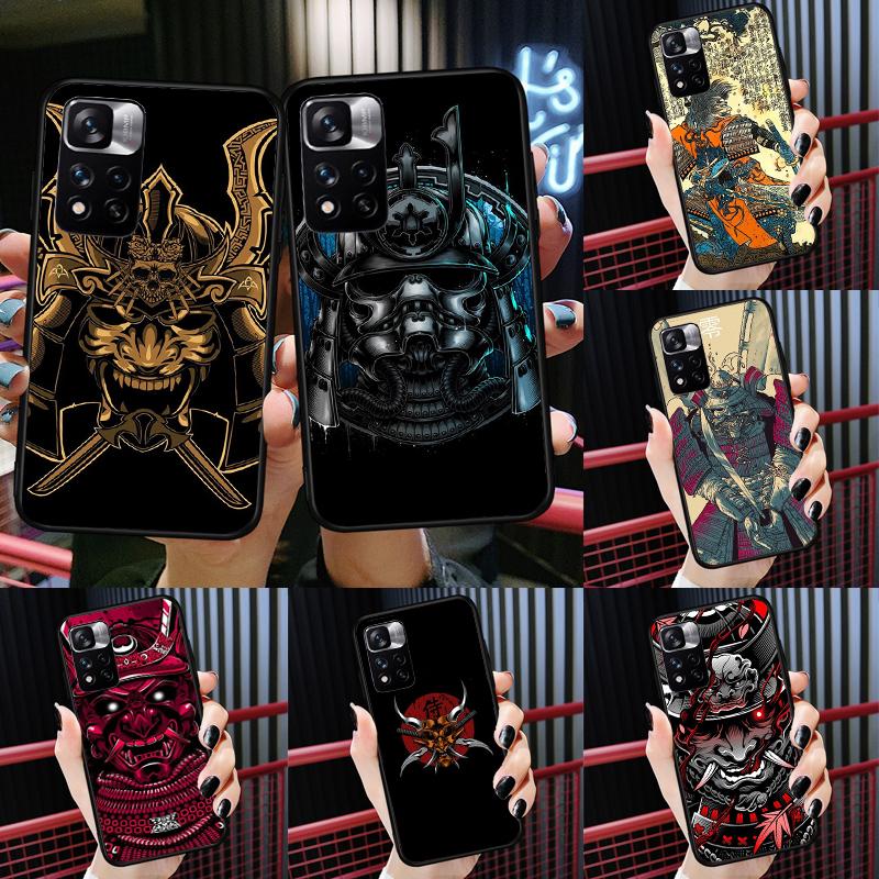 Чехол-маска самурая-демона для Xiaomi Redmi 13C 10C 12C 14C Redmi Note 14 13 Pro 12 11 9 10 9S 10S 11S 12S