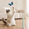 Suction Cup Base Electric Butterfly Cat Toy Electric Rotating Automatic Cat Toy  Pet Gifts