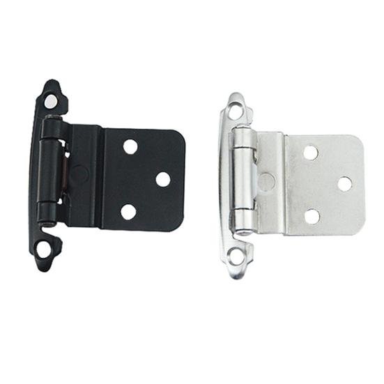 4/8 шт. петли для шкафа, холоднокатаная сталь, кухонные полускрытые петли, дверной бампер, заподлицо с креплением на лицо, фурнитура для шкафа