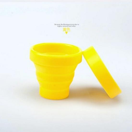 Портативный дорожный стакан из пищевого силикона: Складной и Легкий для переноски