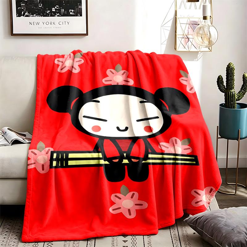 PUCCA Theme Blanket Suitable For The Sofa Camping And Travel Made Of Soft Flannel Material An Ideal Gift For Occasions Such As Birthday