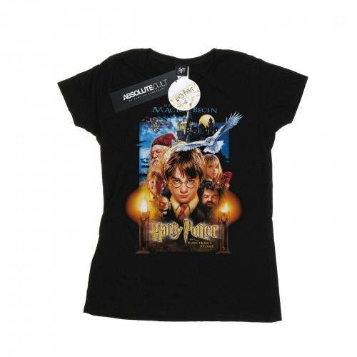 Harry Potter Womens/Ladies The Sorcerer´s Stone Poster Cotton T-Shirt