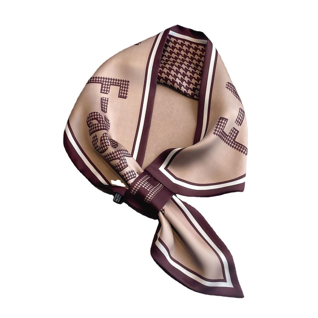 Silk Scarf Small Long Square Scarf Women'S High-End Neck Protection Scarf Professional Matching Shirt Scarf