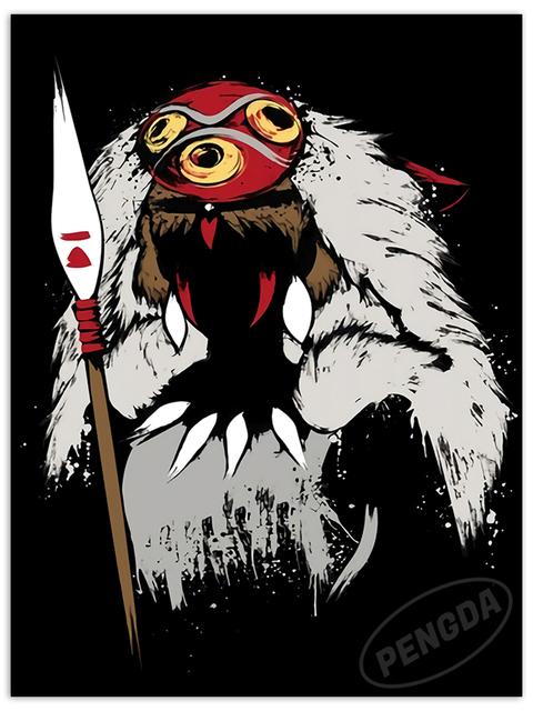 Холст в скандинавском стиле, современный печатный аниме-плакат Хаяо Миядзаки, украшение дома, настенная живопись, картина для гостиной, модульная без рамки