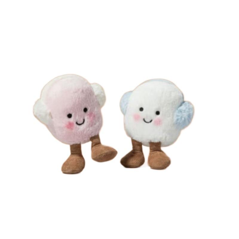 Cloud Soft Marshmallow Earmuffs Short Plush Playful Winter Accessory for Youth (7-14 Years) Nordic Style Warmth Sponge Filling