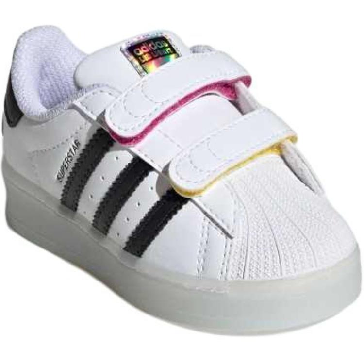 Adidas Набор светодиодных фонарей Superstar CF I - Белый Черный Детские Кроссовки Облачно-Белый Основной-Черный Небесно-Синий JI0508
