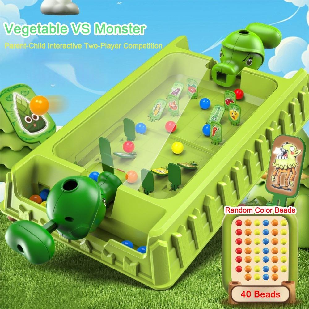 Table Top Design Double Pinball Machine 20/40/60pcs Beads Battle Game Children's Toy