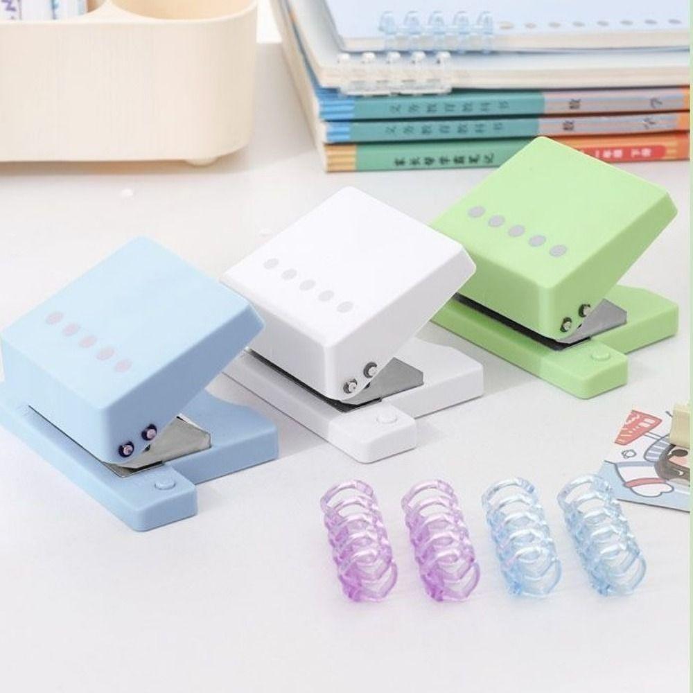 DIY 5 Hole Punching Machine Anti Slip Paper Punch Portable 5 Hole Puncher Scrapbooks