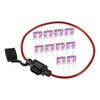 A ABSOPRO Fuse Holder 3A Mini Style Fuse 16 AWG Fuse Holder Waterproof