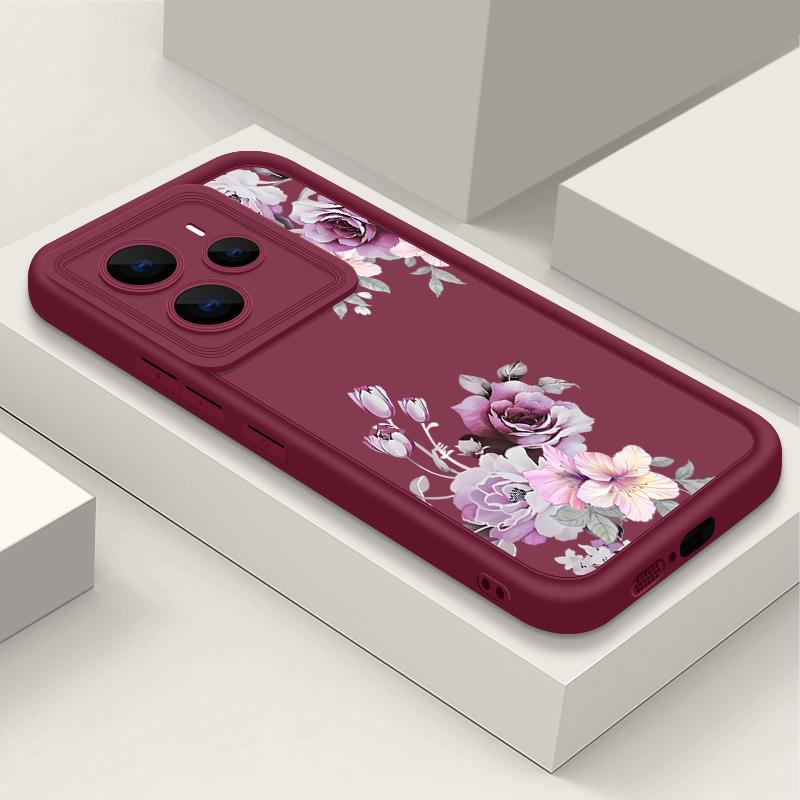 Простой цветочный узор мягкий чехол для телефона TPU для Xiaomi 14T Pro 13T Poco F6 X6 Pro M6 X5 Redmi Note 14 13 Pro 12 11 10 матовый противоударный бампер