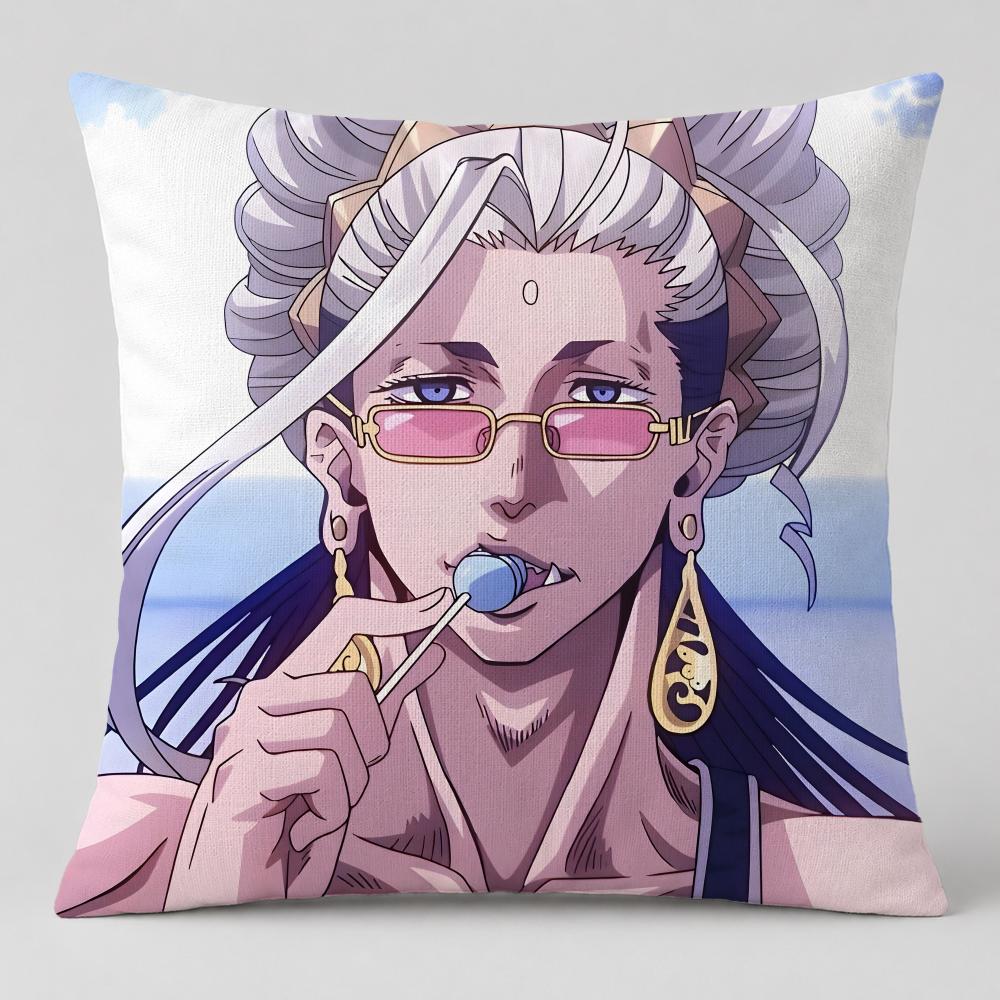 Anime Record of Ragnarok Cushion Cover Short Plush Cushion Cover Double Sided Print Washable Sofa Pillowcase Home Decor Gift