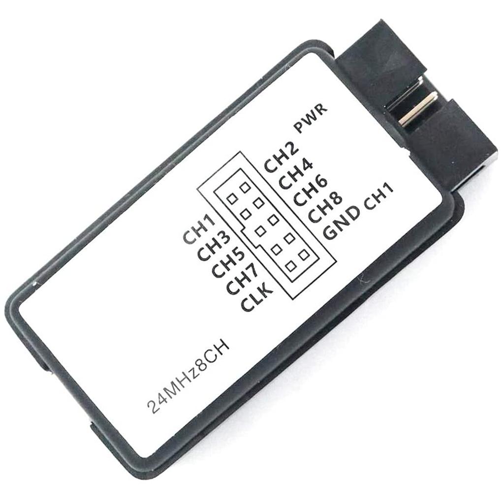 Youmile USB Логический анализатор 24 МГц 8 каналов UART IIC SPI Отладка Мини USB кабель Кабель Dupont 6 цветов Набор зажимов-крючков для тестирования для Arduino FPGA M100 SCM