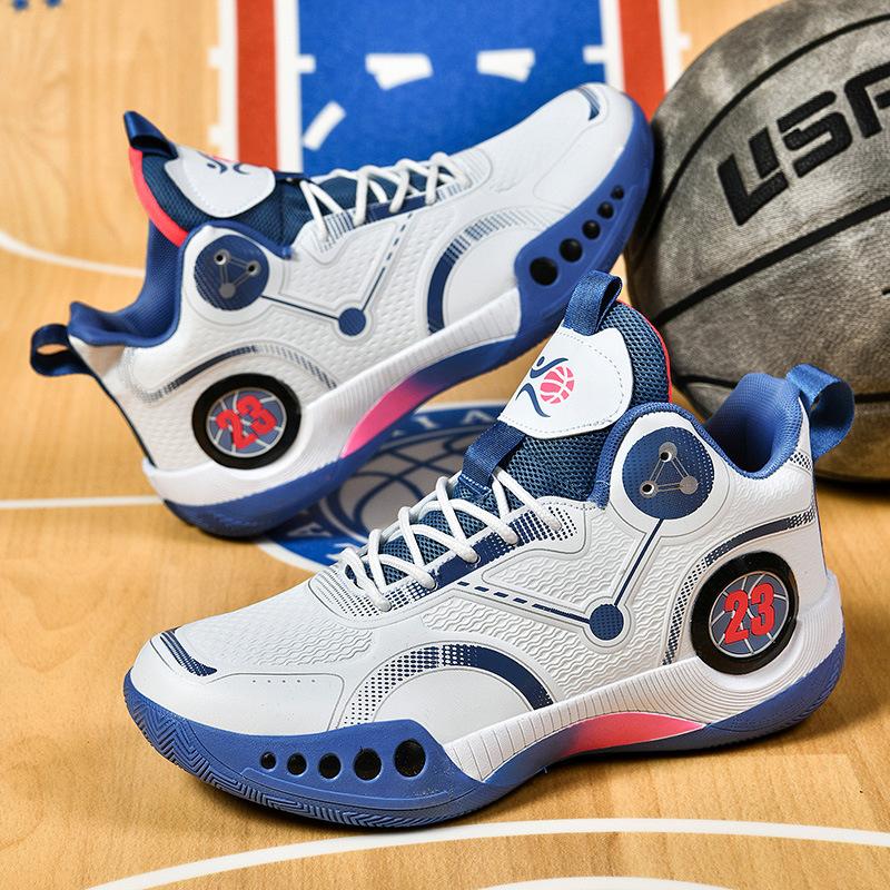 Putian Men's Shoes Spring Platform Couple High-top Basketball Sports Trendy Shoes Large Size Youth Casual Shoes 2024 New