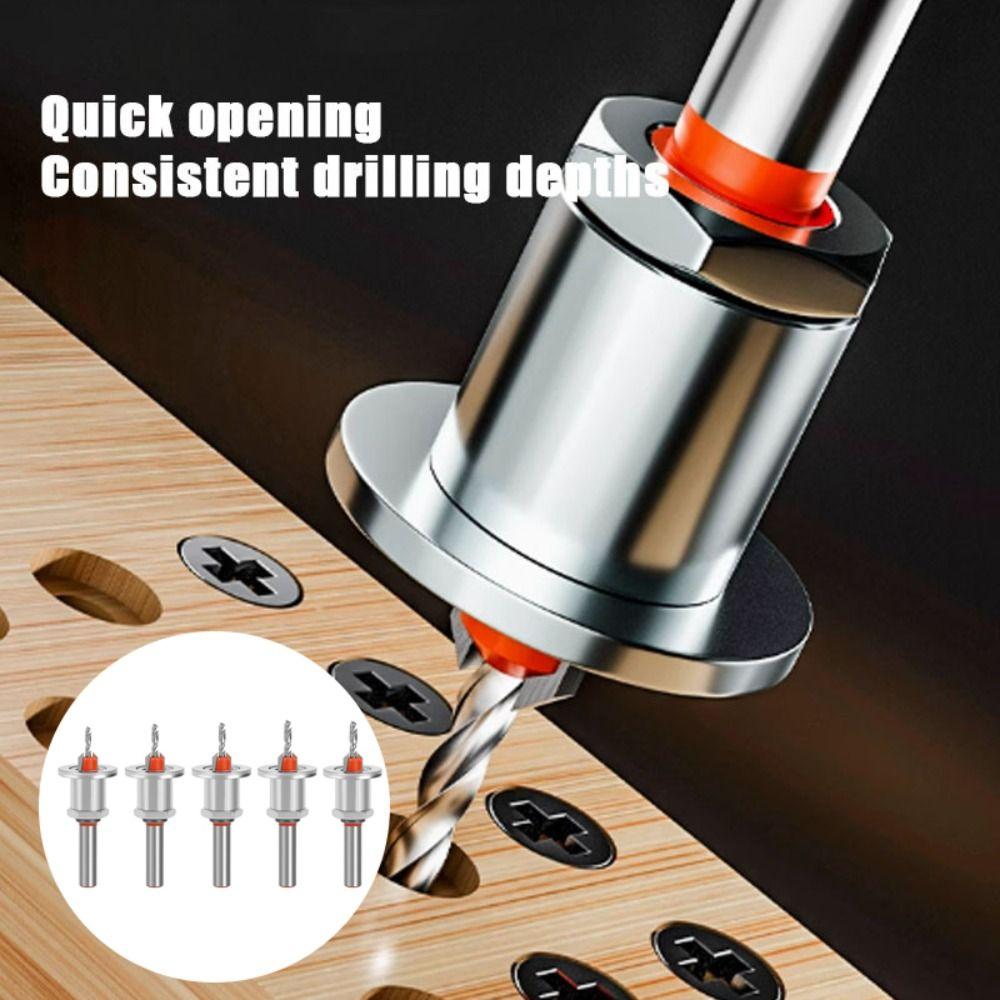 Adjustable Shank Countersink Drill Bit Wear Resistant Chamfer Tool  Screw Chamfer
