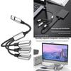 Разветвитель USB Type C на USB A с поддержкой OTG для клавиатур, мышей, камер, эффективной зарядки и синхронизации данных