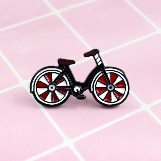 Мультфильм эмаль велосипед значок воротник лацкан брошь булавка одежда украшения сумка декор