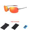 DUBERY Men Rimless Sunglasses Driving Shades Outdoor Sport Fishing Sun Glasses Ultralight Frame UV400