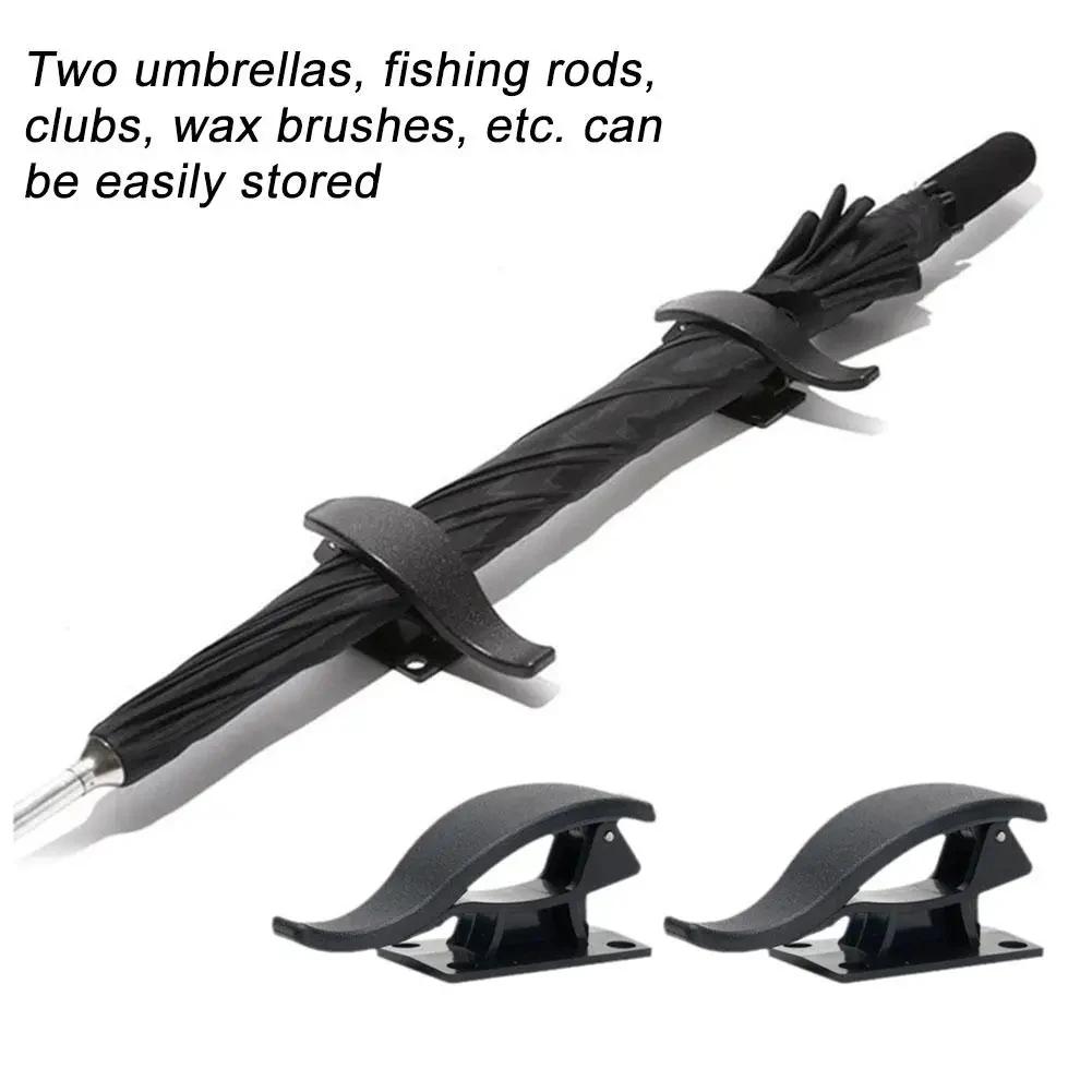 2 шт. Универсальный автомобильный крючок Крючок на спинку сиденья Многоцелевой Держатель для зонта в багажник Хранение зонта в автомобиле Автомобильные аксессуары для хранения в салоне