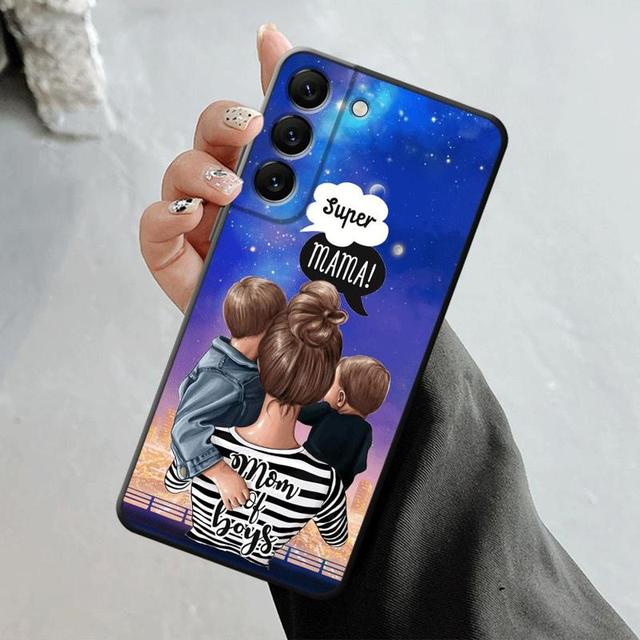Shell For Samsung Galaxy S23 S22 S21 S20 Fe Ultra S10 S9 S8 Plus Note 20ultra 10plus Case Cover Super Mom Baby Girl Boy