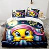 Yellow Bird Nightly Dreams Greeting 3PCS Bedding set,Ideal for 1pc Duvet Cover And 2pcs Pillowcases Perfect for Fan gift,Ideal for Bedroom, Dormitory