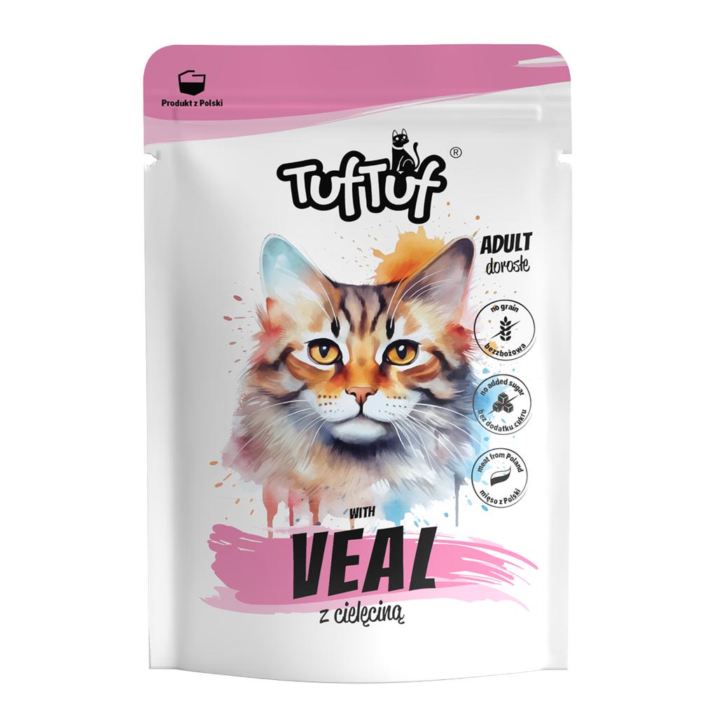 TufTuf wet cat food Veal pouch 30x300g Luncheon meat
