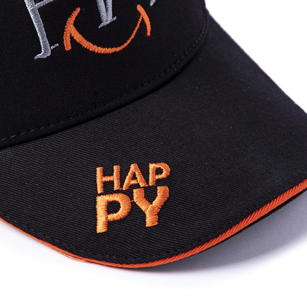 Biggdesign Moods Up Happy Trucker Hat Black Color